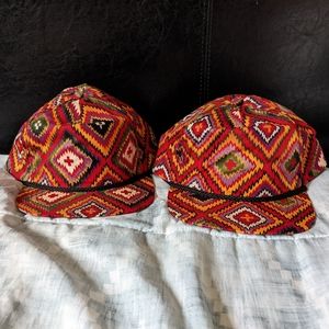 (2) Jan-bar Leather Strap Hats